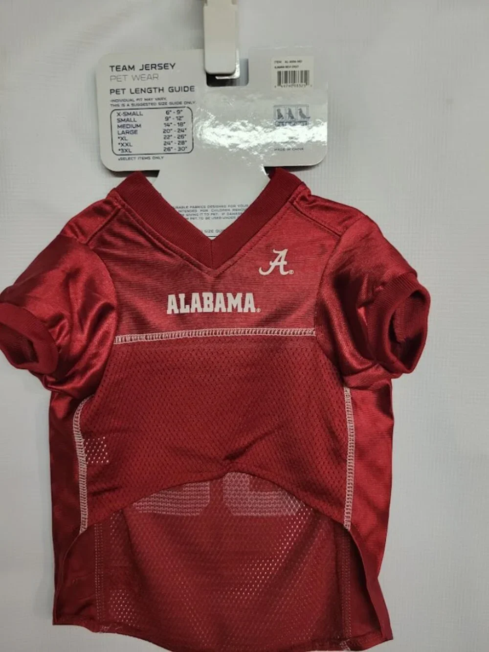 Pets First Alabama Crimson Tide Dog Football Jersey Medium NCAA Pet Wear qt